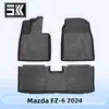 Adecuado para Mazda Mazda Ez-6 2024 Tapetes de Piso TPE Material 3D para Todo Clima Tapetes de Piso Accesorios Interiores