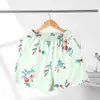 Shorts de pijama casual florales de verano holgados talla grande con cintura elástica para mujer, shorts casuales finos para mediana edad y personas mayores, ropa de dormir para casa