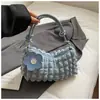 Bolso Pequeño Cruzado de Moda Estilo Coreano Color Sólido Fresco Pequeño con Tirante de Hombro Anudado para Mujer 2025 Nuevo