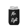 Tema de Casamento Transfronteiriço Material de Mergulho Capa de Copo Mr Right&Mrs Always Right Capa Isolante