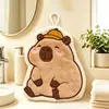 Toalla de Mano Colgante de Dibujos Animados Kapie, Linda y Estéticamente Agradable, Absorbente y de Secado Rápido, Engrosada para Uso en Cocina y Baño