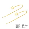 Nuevos Pendientes Estilo Ins, Diseño Minimalista de Nicho para Mujer, Pendientes Huecos de Estrella y Cara Sonriente, Frescos y Sencillos