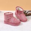 Botas de Neve Infantis 2025 Inverno Novas Botas para Meninas Forradas com Lã e Espessadas Botas de Algodão para Meninos Sapatos de Inverno Quentes para Bebês