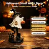 Enfeites de resina de Halloween e Natal transfronteiriços, figuras pintadas à mão, decoração de casa com atmosfera festiva, artesanato de nicho
