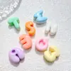 Mini Alfabeto Misto Desenho Animado de Natal Acessórios para Artesanato DIY Cola de Creme Resina Peças Pequenas Materiais para Grampo de Cabelo