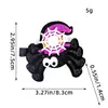 Pasador de Halloween Brillo Rosa Araña Calavera Pinza de Pato Transfronterizo Pasador de Halloween Calabaza Adorno de Ambiente Accesorios