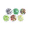 Cross-border New Korean Nail Art Sequins ins Bottled Hollow Flower Flash Verão Verde Cor DIY Nail Patch