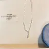Collar Minimalista de Estilo Fresco con Colgante de Gota de Agua para Mujer, Versátil y Elegante, Nueva Cadena para Clavícula Cadena de Cuello Tendencia