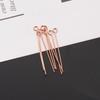 Gran oferta de pendientes de acero inoxidable con forma de T de nueve palabras, con cuentas y cabeza plana, hechos a mano, accesorios de joyería con cuentas