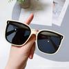 Novos Óculos de Sol para Casais Masculinos e Femininos Anti-UV TikTok Internet Celebridade Moda Coreana Óculos de Sol de Armação Grande Espelho da Moda