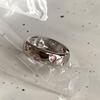 Anillo irregular liso de plata esterlina 925 estilo coreano para mujer, estilo Ins de alta gama, anillo para dedo índice sin color, combinable.