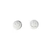 Aretes de Cara Sonriente para Mujer, Pequeños, Lindos, Positivos, Aretes Cepillados de Expresión, Accesorios de Diseño Nicho Estilo Coreano