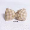 En stock, tela de algodón, pequeños lazos a cuadros, accesorios para el cabello, accesorios de ropa, zapatos y calcetines para niños, accesorios decorativos.