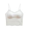 Hermoso Sujetador de Espalda, Camisola de Longitud Media, Capa Interior, Capa Exterior, Ropa Interior Todo en Uno con Almohadillas para el Pecho para Mujeres, Sin Costuras Todo en Uno