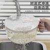 Cesta para Lavar Verduras Multifuncional Artefacto para Lavar Arroz Sin Fugas de Arroz Plástico Lujo Ligero Cocina Hogar Drenaje Arroz Lavado Cubierta para Rallar Hogareña