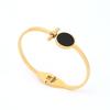 Gutte nova personalidade europeia e americana cross-border pulseira de disco colar brincos anel titânio aço conjunto de joias de moda feminina