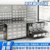 Armário de Aço Inoxidável 304 Armário de Armazenamento de Ervas para Salão de Medicina Tradicional Chinesa Armário com Gavetas de Aço Inoxidável Espessado Multicaçamba para Medicamentos Herbais