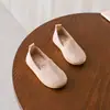 Novedad Primavera 2023 zapatos tipo frijol cuatro colores color liso suela blanda zapatos de princesa zapatos de mujer versión coreana de bebé niño primera generación de pelo
