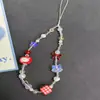 Cadena para Teléfono Móvil de Niña Kitty Lanyard de Dibujos Animados Colgante de Cámara Lindo ccd con Cuentas