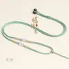 Corda para Pingente de Ágata de Cristal DIY, Corda para Pingente de Nó de Transferência Simétrico Fino Tecido à Mão com Fivela de Segurança de Jade