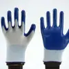 Guantes al por mayor, Protección laboral, Caucho recubierto de nitrilo resistente al desgaste, Látex de nitrilo, Antideslizante, para trabajos de construcción, Guantes de goma