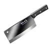 Cuchillo de Cocina Guerrero Negro, Cuchillo de Doble Uso Estilo Chino para Picar y Rebanar, Adecuado para Cortar Verduras, Rebanar, Cortar Carne y Picar, Cuchillo Doméstico al por Mayor