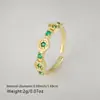 Anillo Simple Transfronterizo Europeo y Americano para Mujer, Fila Única de Diamantes, Anillo Abierto Ajustable, Joyería de Mano Elegante de Nicho, Apertura por Lote Mixto