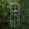 [Original de Mengying] Atrapasueños de Piedra de Cristal Natural Árbol de la Vida Carrillón de Viento Atrapasol Regalo de Cumpleaños para Estudiante