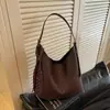 Bolsa de Ombro Tote Tecida de Luxo Leve para o Dia a Dia Feminina 2026 Nova Popular de Verão Grande Capacidade