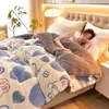 Colcha de Algodão Lavável Removível Fiapos de Algodão Colcha de Primavera Outono Colcha de Inverno Estudante Quarto Individual Colcha de Algodão Roupa de Cama Núcleo de Colcha Universal para Todas as Estações