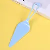 Conjunto de Talheres para Bolo Talheres Descartáveis Prato Colher Faca para Bolo de Aniversário Faca de Plástico Cortador Suporte Cortador de Bolo