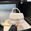 Atacado Transfronteiriço Trendy Portátil Bolsa Pequena Quadrada Bolsa Feminina 2025 Verão Nova Bolsa de Ombro Xadrez Moda Fecho Bolsa Transversal
