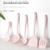 Espátula de silicone de grau alimentício resistente a altas temperaturas antiaderente especial anti-queimadura isolamento térmico espátula doméstica escorredor de sopa conjunto de utensílios de cozinha