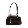 Bolsas Femininas Transfronteiriças, Bolsas de Boliche, Bolsas Boston Tote Versáteis de Nicho de Blogueira Coreana, Bolsas de Ombro de Alta Qualidade