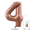 Globos Digitales de Tarjeta de 40 pulgadas Cubierta Dura Envueltos Individualmente Tarjeta de Papel Globos de Papel de Aluminio Globos de Decoración para Fiesta de Cumpleaños Venta al por Mayor