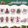 20 Bastones de Caramelo de Santa Claus, Cascabeles para Árbol de Navidad, Muñecos de Nieve, Pareja de Madera Navideña Regalos, Adornos para Decoración de Árbol