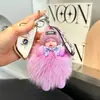 Muñeca con Gafas, Llavero de Coche, Ojos Grandes, Colgante de Bebé Lindo Durmiendo, Muñeca de Peluche, Adorno de Regalo para Mochila para Mujeres