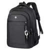 Primavera 2026 Personalizado Nuevo Urbano Simple Unisex Bolso Artículos de Cuero Letra Tela Oxford Cosido Mochila Casual