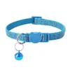 Collar Reflectante Nocturno para Mascota con Cascabel Collar para Gato Perro Gato Collar Ajustable Hebilla de Seguridad Anti-asfixia Collar