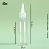 Em Estoque Atacado Frascos Transparentes de Apertar com Bico Pontudo Frascos de Apertar de Plástico PET Frascos Dispensadores de Tinta e Geleia Frascos de Plástico para Lubrificantes