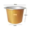 5-230ml tamaño pequeño té de enzimas polvo para la salud taza de papel de aluminio paquete de café caja de lata dorada 10