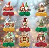 Amazon Novos Enfeites de Favo de Mel com Tema de Natal Decoração de Atmosfera para Festa Mesa Leques de Papel Favo de Mel Feito Sob Medida