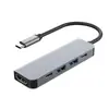 Estação de Docking Tipo-C 8 em 1 Transfronteiriça Hub de Estação de Docking USB-C para HDTV+Rj45 Rede para Notebook