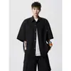 2026 Nuevo Traje de Verano Camisa de Manga Corta Suelta Pantalones Cortos Conjunto Casual de Dos Piezas Delgado Suelto para Hombre Moderno