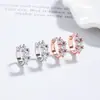 Brincos Geométricos de Diamante de Fileira Única para Mulheres Prata Esterlina 925 Incrustados com Zircônia Luxo Acessível Brincos de Alta Qualidade Joias Modernas Simples Versáteis