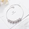 Pulseira Bola de Diamante Shambhala Totalmente Cravejada Estilo Coreano Doce Romântica Influenciador da Internet Tendência