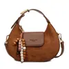 Bolso Bandolera Estilo Coreano Nicho Estilo Extranjero Bolso Dumpling para Mujer 2025 Otoño Nuevo Retro Empalme Tendencia Bolso de Hombro Cruzado