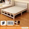 Cama plegable individual Cama para descanso de almuerzo en la oficina Artefacto para siestas Cama portátil para acampar Cama para cuidado del hogar Cama doble simple