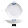 Vajilla de melamina Ruoxuan Flor de Dunhuang Blanca Plato para comida rápida china Plato para aperitivos Plato para plato frío Plato para pescado Plato para aperitivos etc.