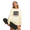Sudadera de Algodón Pesado para Parejas, Corte Holgado, Cuello Redondo, Sin Capucha, Pulóver, Versátil, Cálida, Prenda Superior Estampada para Otoño e Invierno